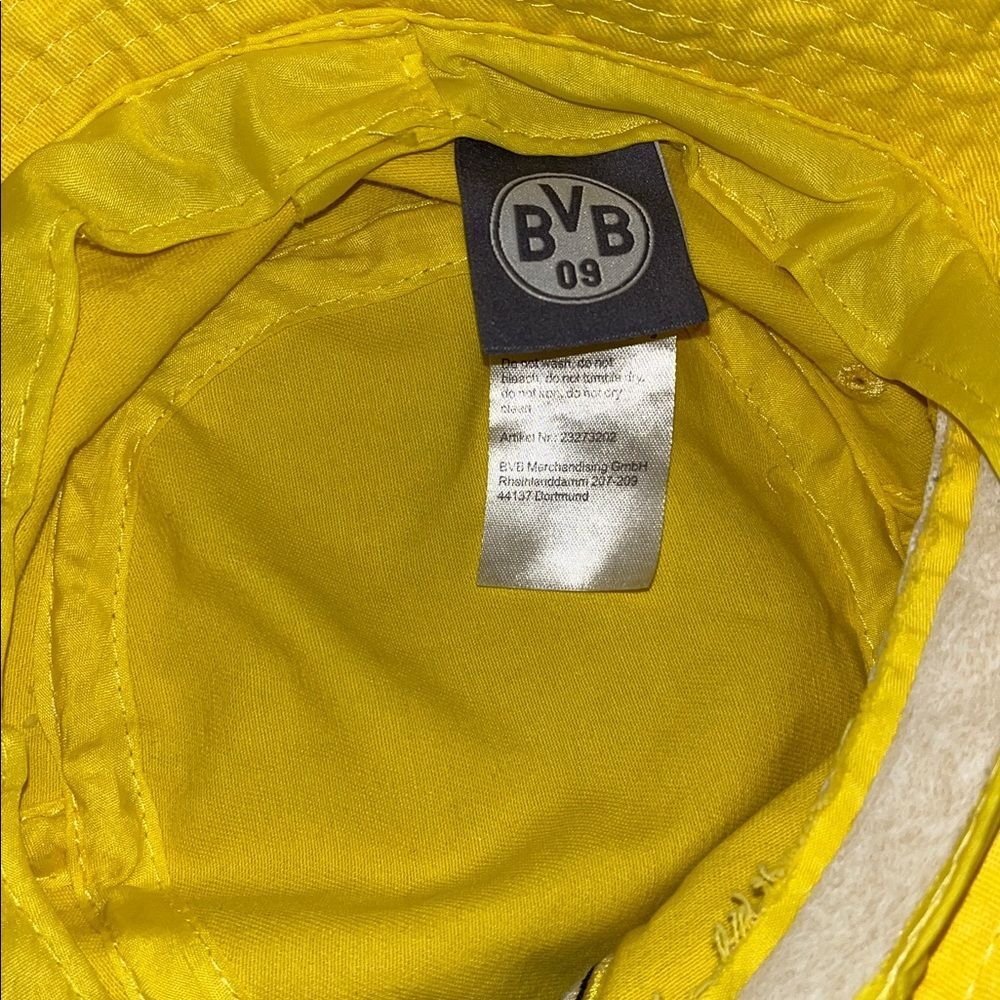 German Bundesliga BVB 09 Yellow Black Cotton casual soccer bucket hat cap osfa - Picture 2 of 4